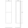 Шкаф подвесной BELBAGNO REGINA-1500-2A-SC-SV-BLUM-L